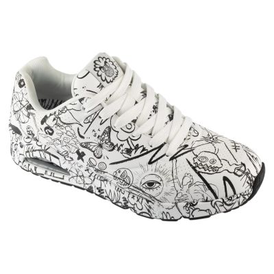 Skechers Uno - Process Sketch 183501-WBK White 39.5