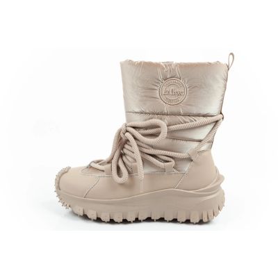 2. Lee Cooper women's winter trekking sports shoes, insulated, beige, natural leather