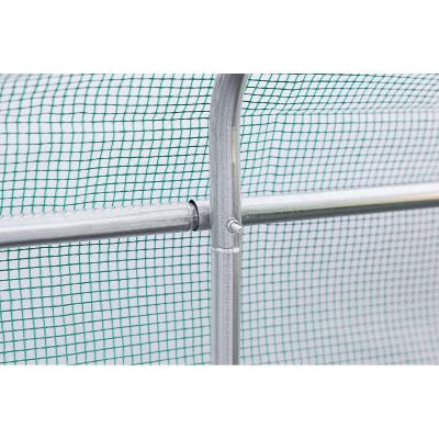 7. GREENHOUSE GARDEN TUNNEL 300x600x200CM PE STRUCTURE STEEL GREEN