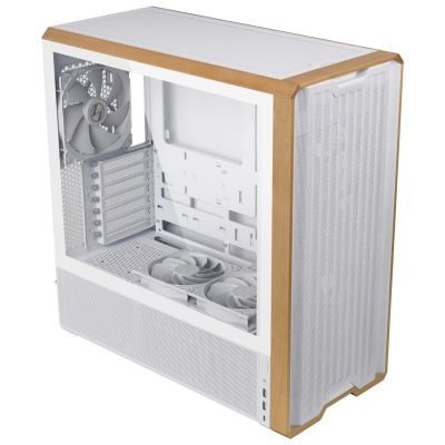 2. Lian Li Lancool 217 PC Case, Midi-Tower, ATX, Tempered Glass - White
