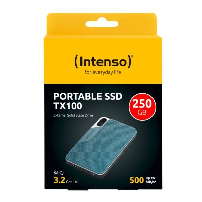 2. Intenso TX100 250GB External SSD, Blue