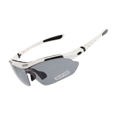 2. Rockbros polarized sunglasses 5 lenses white