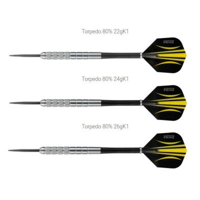 6. Harrows Torpedo Darts 80% Steeltip HS-TNK-000013163
