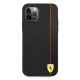 3. Ferrari FESAXHCP12LBK iPhone 12 Pro Max 6.7" black/black hardcase On Track Carbon Stripe