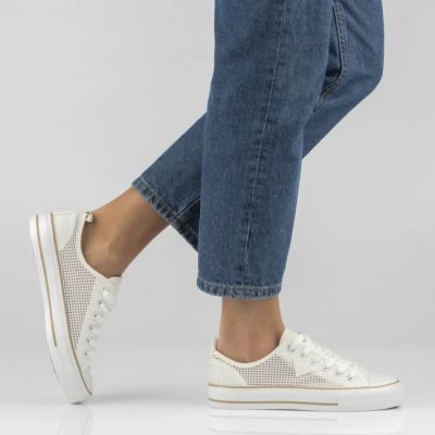 7. Filippo DTN7856 women's white mesh sneakers