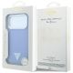 8. Guess Grained Triangle Logo MagSafe Case for iPhone 18 Pro Max / 17 Pro Max - Blue
