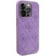 4. Guess Leather 4G Stamped case for iPhone 15 Pro - purple