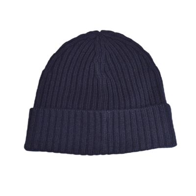 2. Hugo Boss woolen navy blue winter beanie hat - 50495778-410