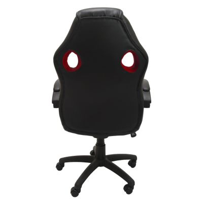 3. ENZO SWIVEL CHAIR RED BLACK