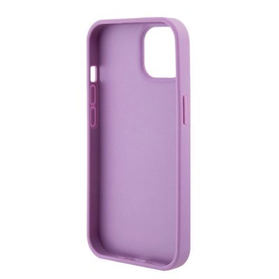 6. Guess GUHCP15SP4EPMU iPhone 15 6.1" purple/light purple hardcase Leather 4G Stamped