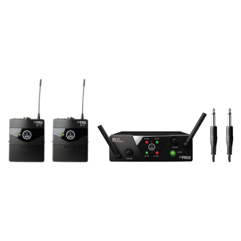 AKG WMS40 Mini2 Instrumental Set BD US25A/C Wireless Microphone Set