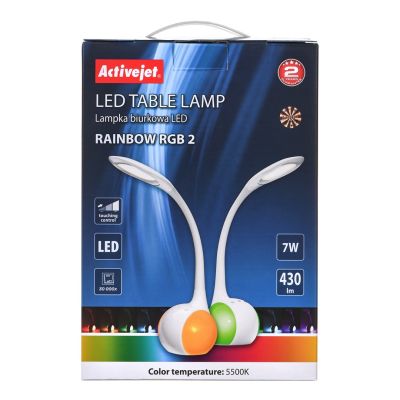 5. AJE-RAINBOW RGB 2 LED Desk Lamp