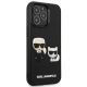 4. Karl Lagerfeld KLHCP13L3DRKCK iPhone 13 Pro / 13 6.1" black/black hardcase Karl&Choupette Ikonik 3D