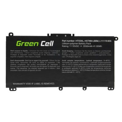 4. GREEN CELL BATTERY HP163 HT03XL FOR HP 240 G7 245 G7 250 G7 255 G7, HP 14 15 17, HP PAVILION 14 15 3400MAH 11.4V