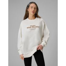 Women's oversize sweatshirt without hood 4F 4FRSS26TSWSF2993-11S