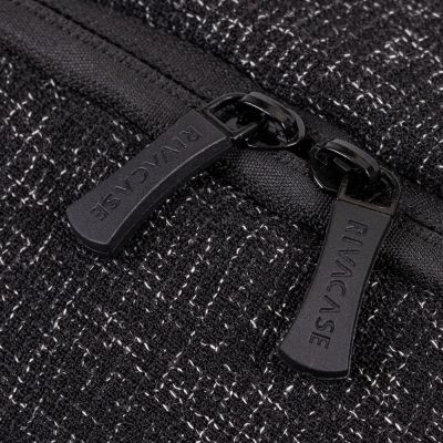 16. RIVACASE Anvik 15.6" laptop backpack, 15L, black, made of waterproof material, pockets for a 10.5" tablet, smartphone, documents, accessories, bottle