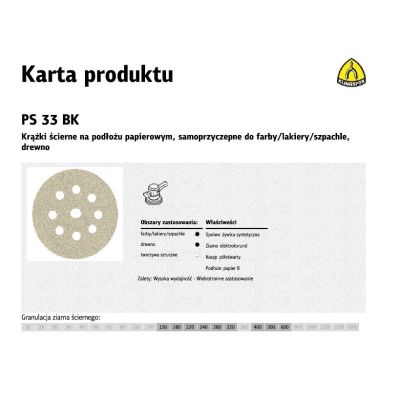 KLINGSPOR DISC 225 PS33BK gr.150 OPEN GLS38 /50 pcs.