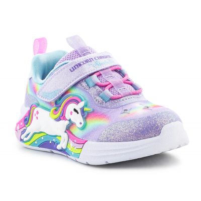 2. Skechers S-Lights Girl's Unicorn Chaser Jr 302298N-LVMT shoes