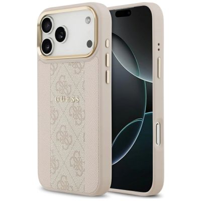 Guess 4G Stripe MagSafe Case for iPhone 17 Pro Max - Pink