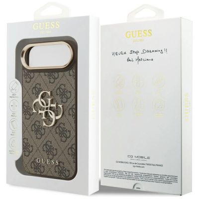 8. Guess 4G Big 4G Classic Logo Case for iPhone Air - Brown and Gold