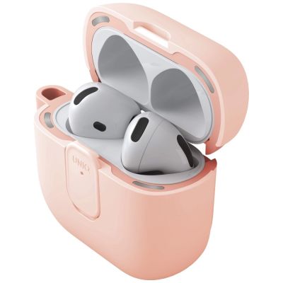 2. Uniq Clyde Lock Case for AirPods 4 - Pink