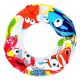 OCEAN SWIMMING RING 50CM 47224 - TRANSPARENT