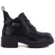 2. Women’s black ankle boots with block heel and platform, Jezzi MR2502-3