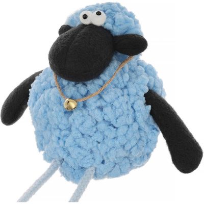 13. SITTING LAMB BLUE 10+25CM SPRING DECORATION