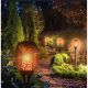 63. SOLAR TORCH DANCING FLAMES 12X12X78CM 36 LED XXXL