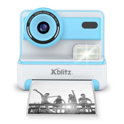 13. XBLITZ INSTANT CAMERA WITH FLASH BLUE PRINTER