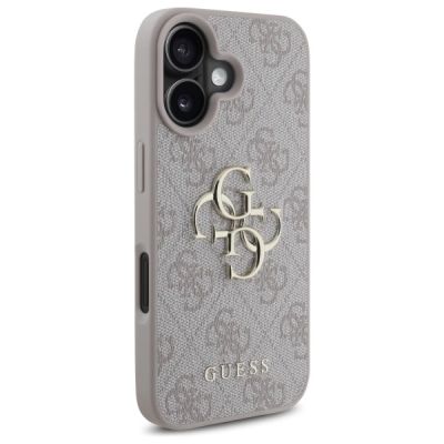 4. Guess 4G Big Logo Case for iPhone 16 - Pink