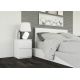 6. M2 MALWA BEDSIDE TABLE 2 DRAWERS WHITE 2 PIECES