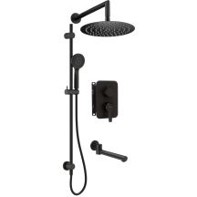 Concealed shower set with mixing box