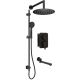 Concealed shower set with mixing box