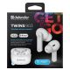 4. DEFENDER BLUETOOTH TWINS 903 IN-EAR HEADPHONES WHITE 63903
