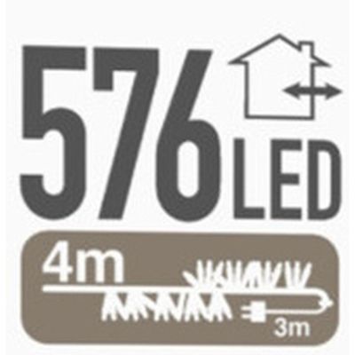 8. CHRISTMAS LIGHTS STRING LIGHTS 576 LED TIMER 3 COLOURS