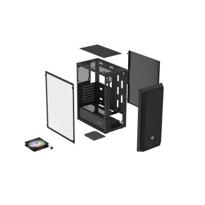 41. FURY COMPUTER CASE FURY SHOBO RGB MIDI TOWER WITH WINDOW BLACK