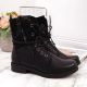 4. Jezzi W JEZ254A lace-up and zipper work boots, black