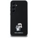 3. Karl Lagerfeld Silicone Karl&Choupette Metal Pin case for Samsung Galaxy A35 - black