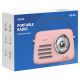 6. SAVIO PORTABLE RADIO PINK RS-03