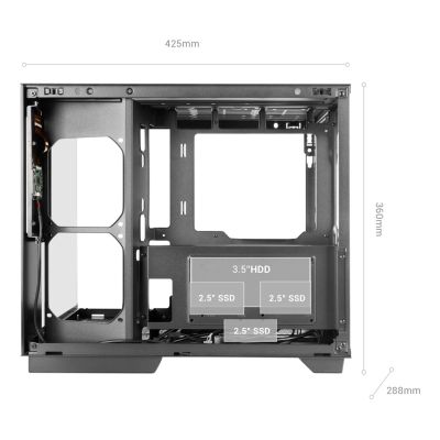 11. TACENS MARS MC-MIRAGE 7.2" IPS LCD ATX - housing