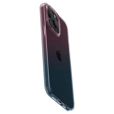 7. Spigen Liquid Crystal iPhone 15 Pro Case - Pink/Blue