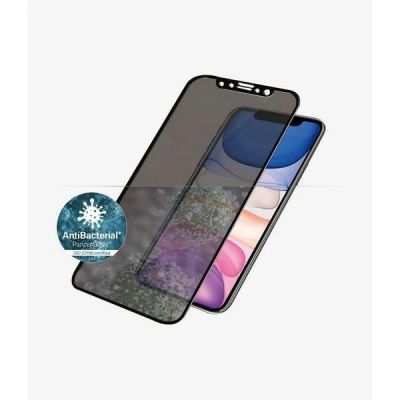 2. PanzerGlass E2E Super+ privacy tempered glass for iPhone XR / 11 - with black frame