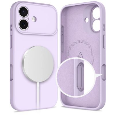 2. Tech-Protect Silicone MagSafe Case for iPhone 17 - Purple