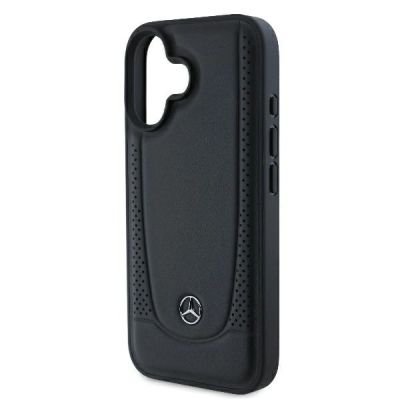 6. Mercedes Leather Urban iPhone 16 Plus Case - Black