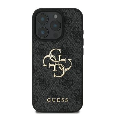 3. Guess 4G Big Logo iPhone 16 Pro Max Case - Black