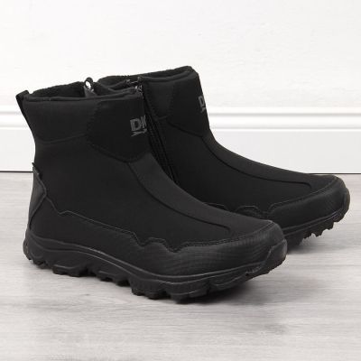 4. Men's waterproof snow boots black DK