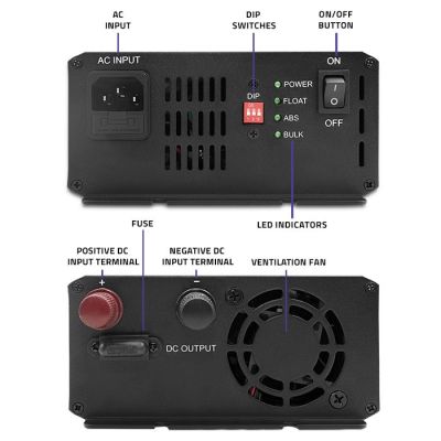 5. Qoltec Monolith Intelligent Charger for LiFePO4 AGM GEL SLA 10A 12V Batteries