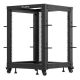 2. OPEN RACK 19" 15U 600X600-1100 ADJUSTABLE BLACK LANBERG
