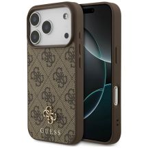 Guess 4G Small Classic Logo MagSafe case for iPhone 17 Pro - brown